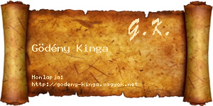 Gödény Kinga névjegykártya